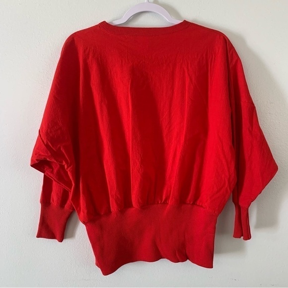 Vintage 1990s Red Hand Painted Arizona Desert Print Shirt One Size - Picture 2 of 5